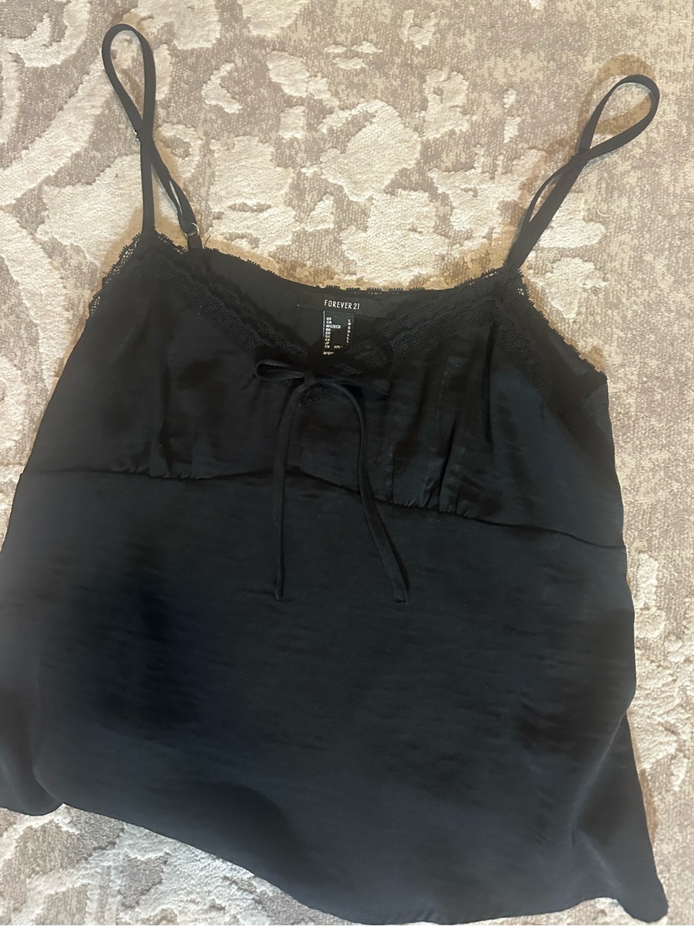 Black Flowy Tank